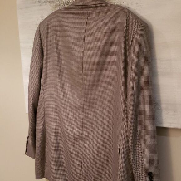 Balmain men's houndstooth Large sportscoat jacket black and white Blazer - Picture 2 of 4